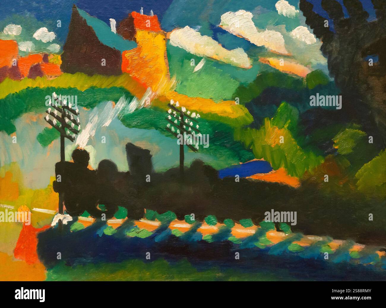 Kandinsky railway painting expressionist hi-res stock photography and ...
