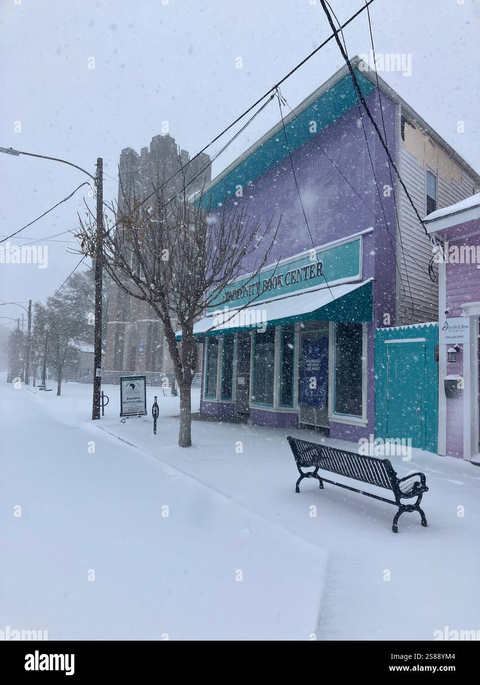 New Orleans La USA 21st Jan 2025 A rare snowstorm blankets Bayou