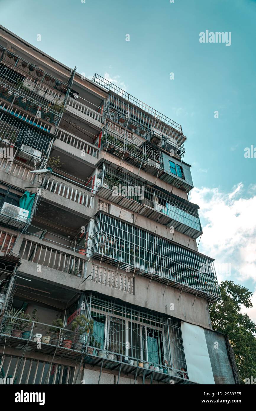 Curated visual reference: Gallery Detail: Contemporary Urban Apartment Building Featuring Lush Green Balconies