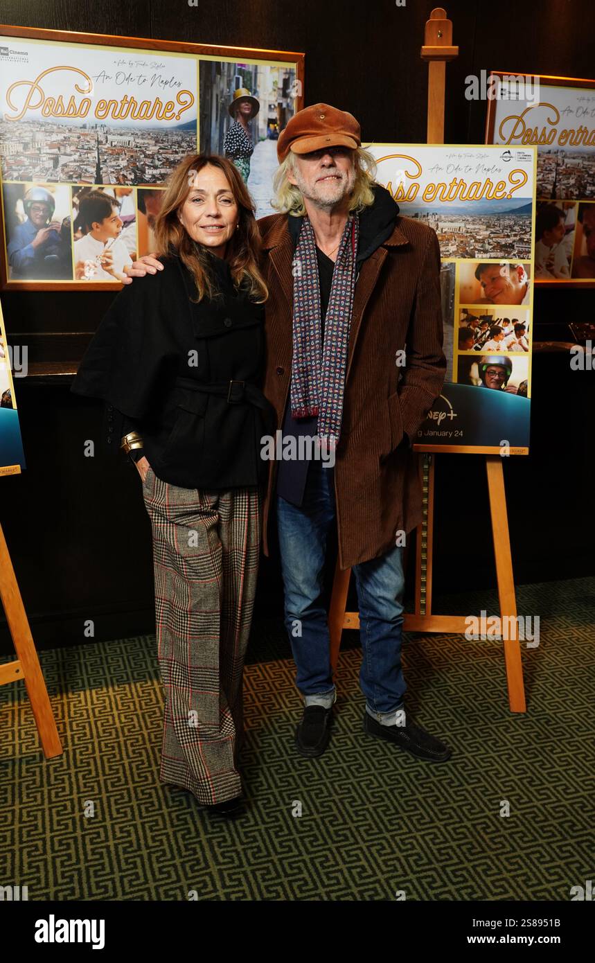 Bob Geldof arriving for a screening of Posso Entrare? An Ode To Naples