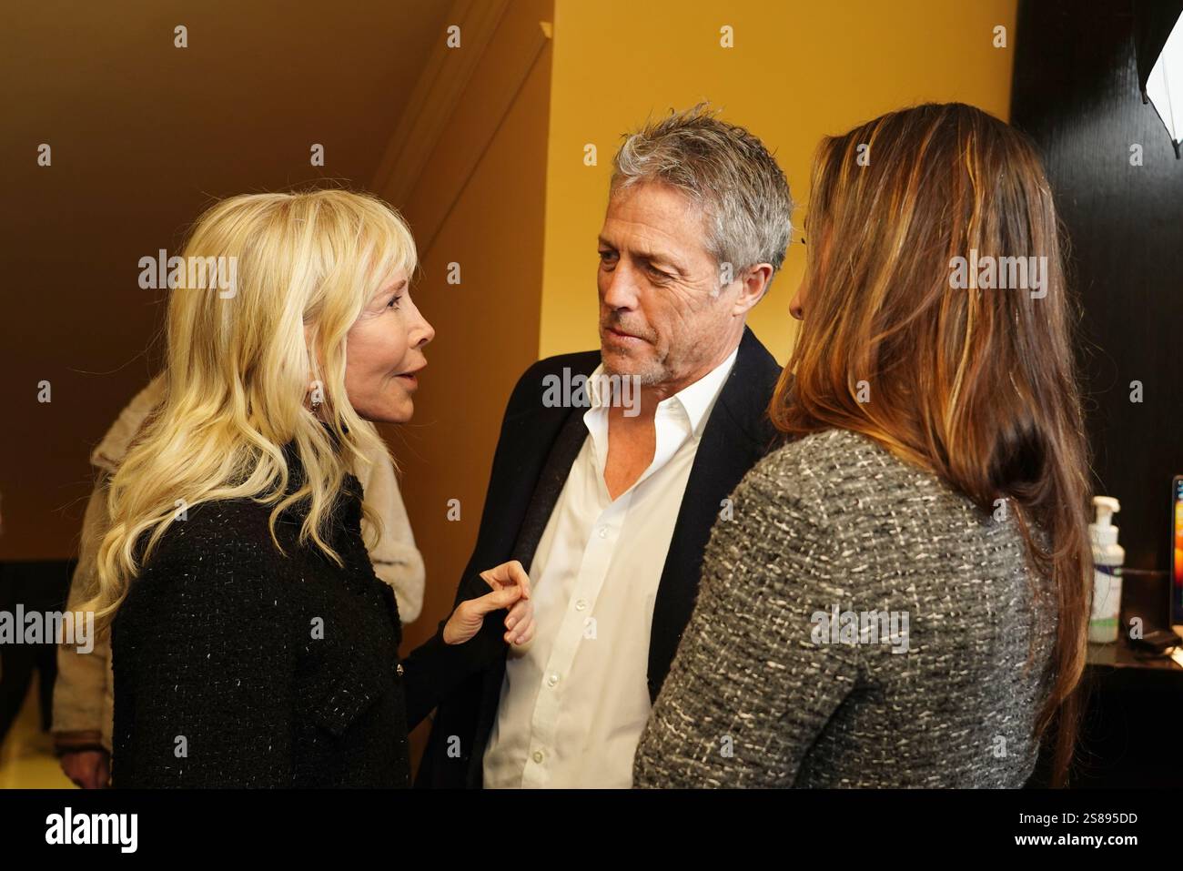 Trudie Styler and Hugh Grant at the screening of Posso Entrare? An Ode