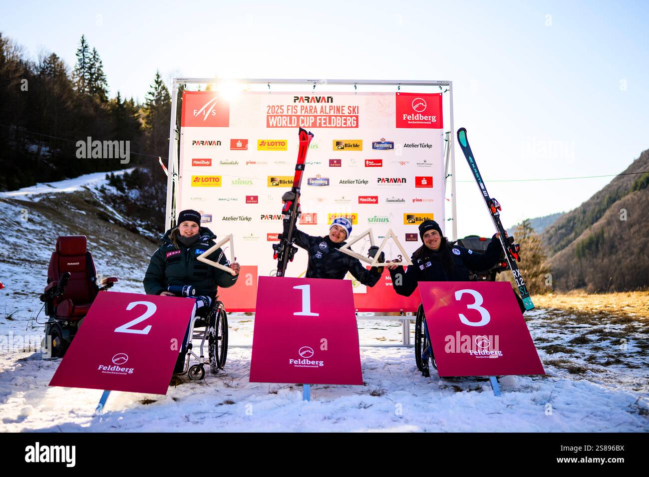 21 January 2025, BadenWürttemberg, Feldberg Alpine skiing FIS Para