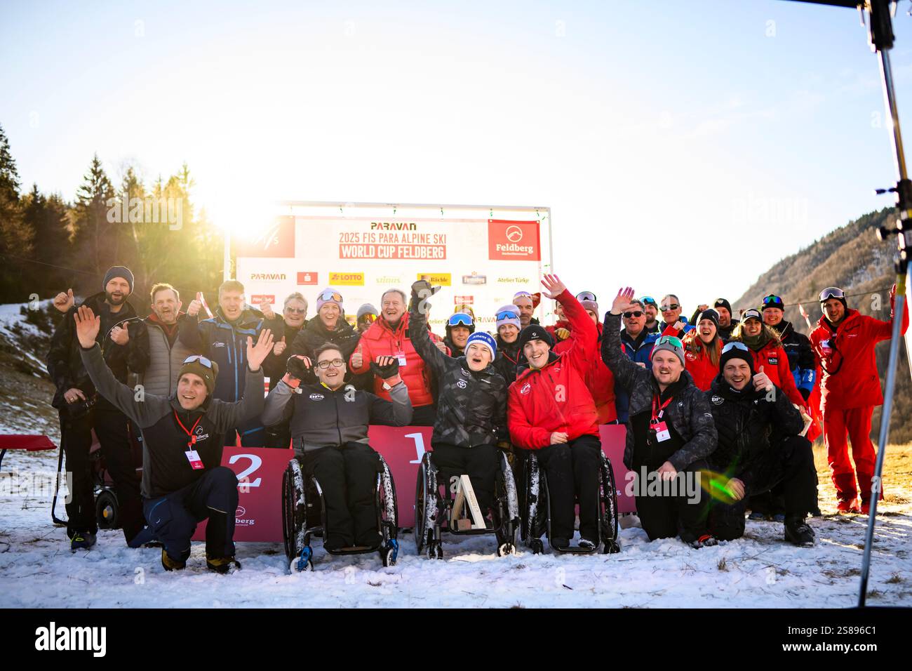 21 January 2025, BadenWürttemberg, Feldberg Alpine skiing FIS Para