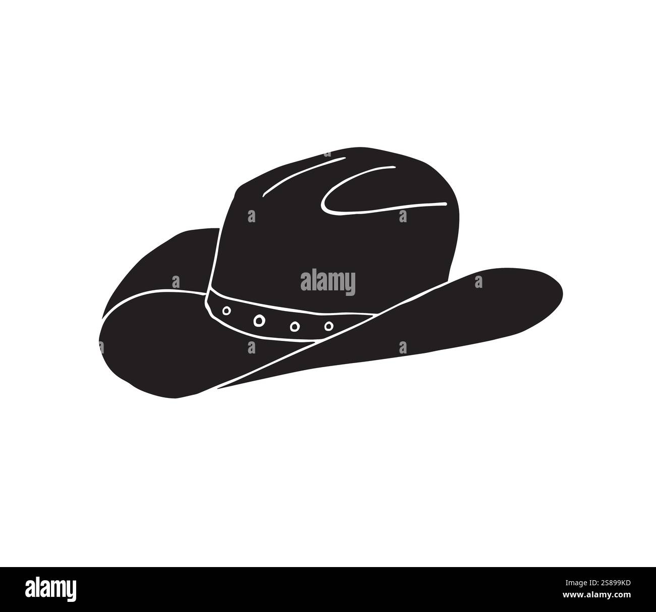 vector-black-hand-drawn-doodle-sketch-cowboy-hat-isolated-on-white