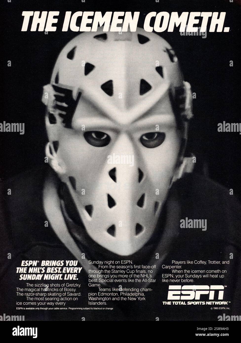 Vintage "Playboy" magazine December 1985 issue advert, USA Stock Photo