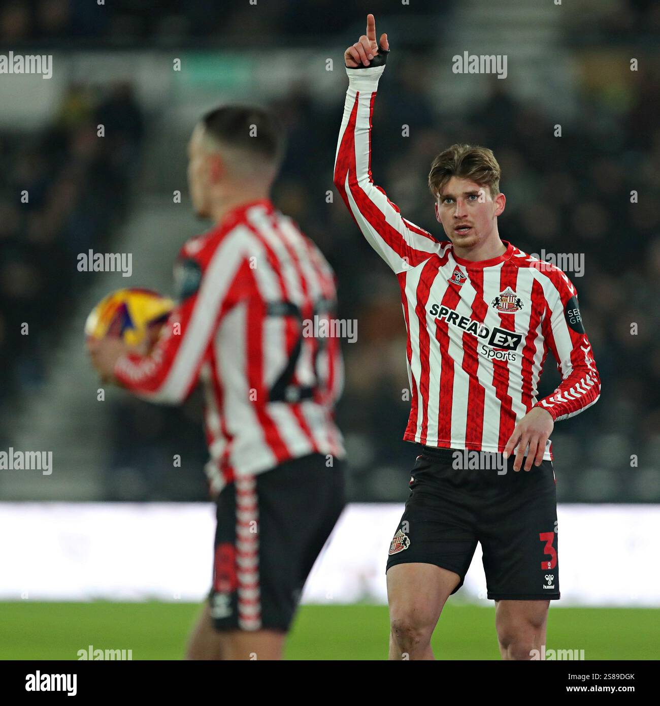 Dennis Cirkin of Sunderland during the Sky Bet Championship match Derby