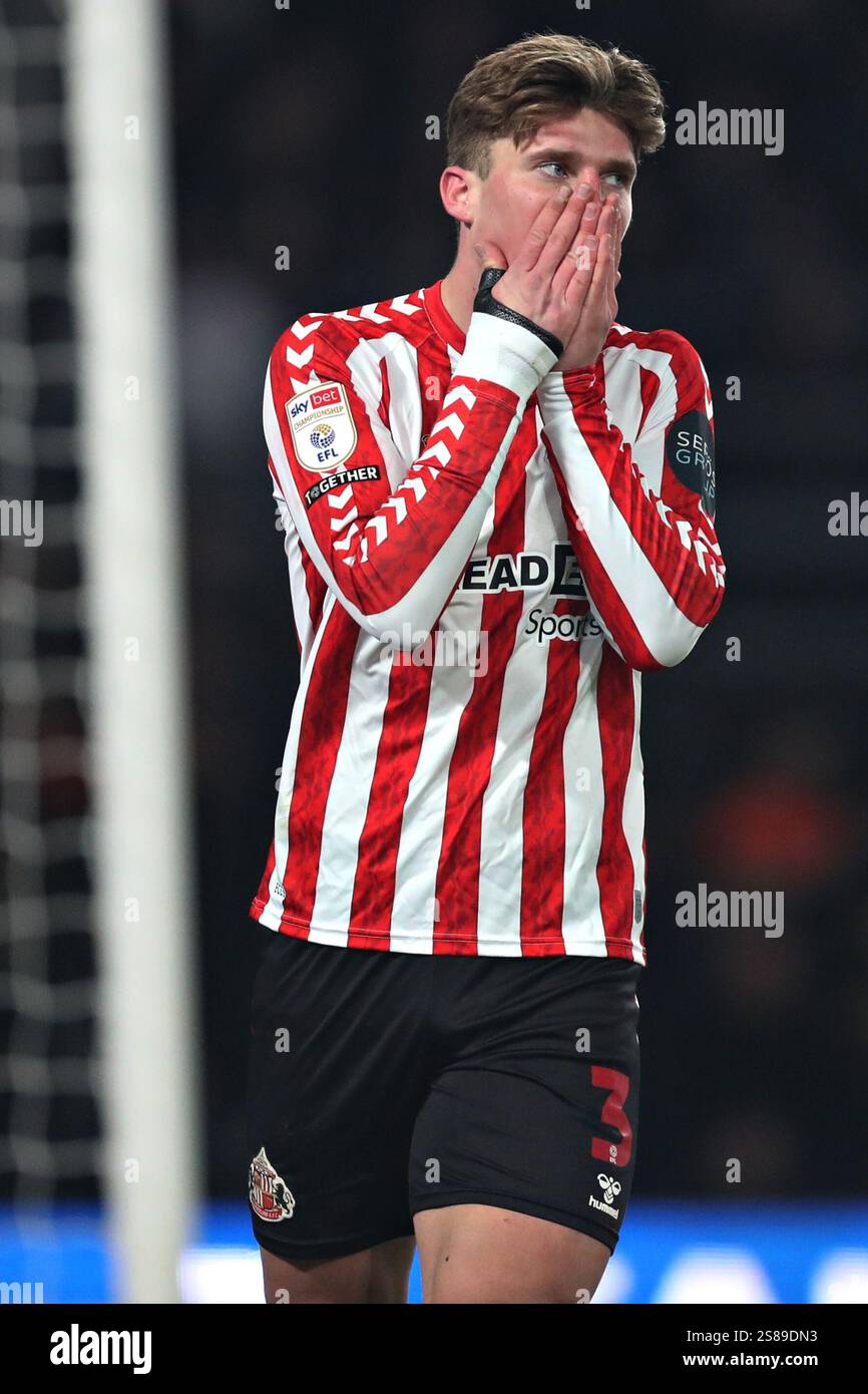 Dennis Cirkin of Sunderland during the Sky Bet Championship match Derby