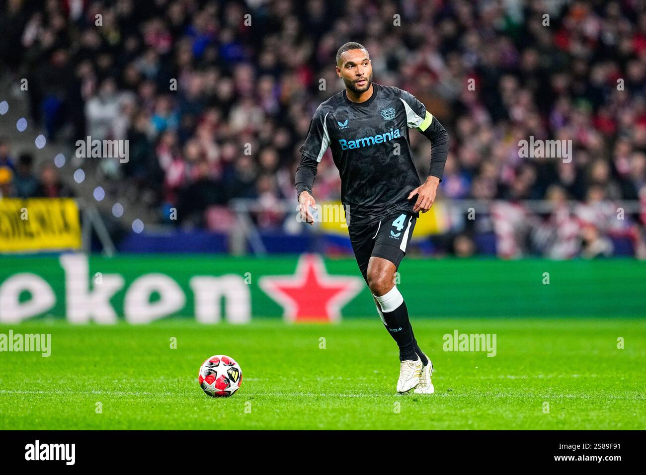 Jonathan Tah of Bayer Leverkusen in action during the UEFA Champions ...