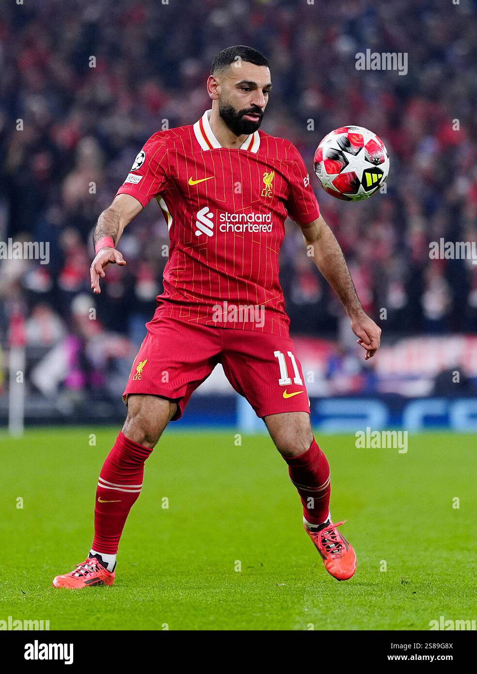 Liverpool's Mohamed Salah during the UEFA Champions League, league