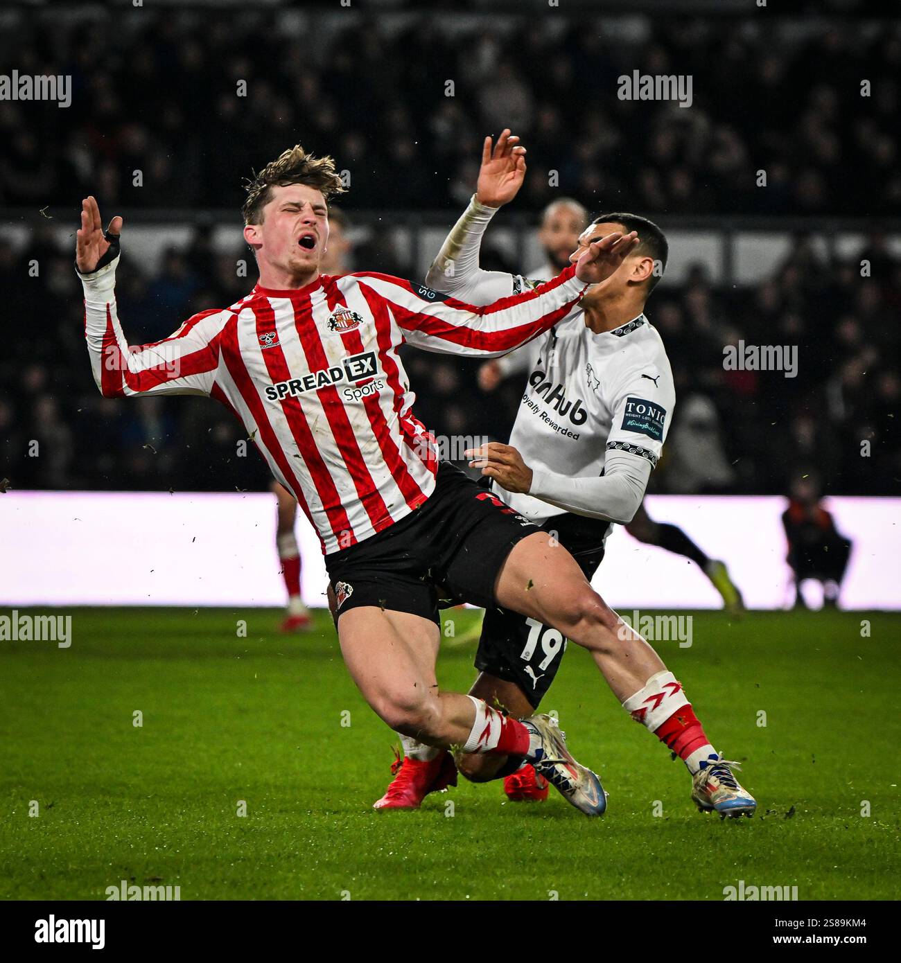 21st January 2025; Pride Park, Derby, Derbyshire, England; EFL