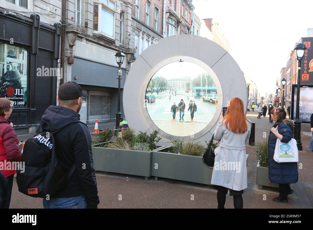 dublin-ireland-15th-january-2025-people-watch-the-portal