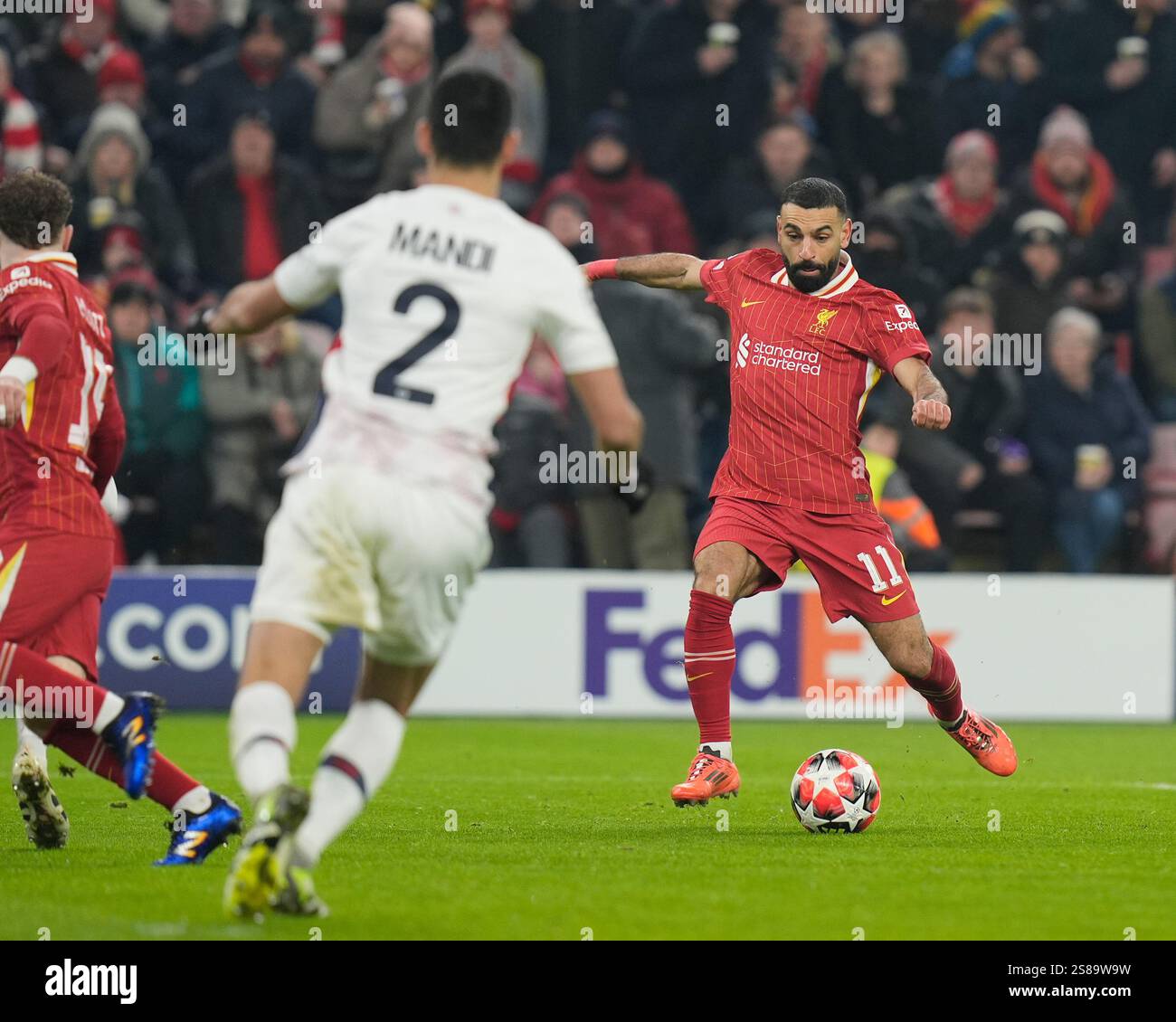 21st January 2025; Anfield, Liverpool, Merseyside, England; Champions