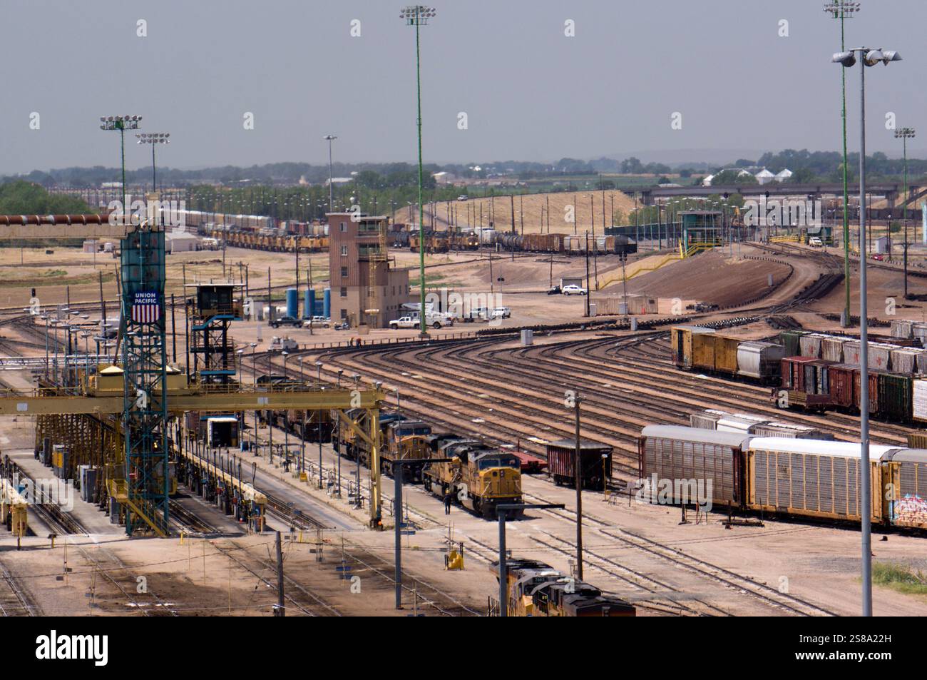 View of the union pacific bailey switching yard in north platte