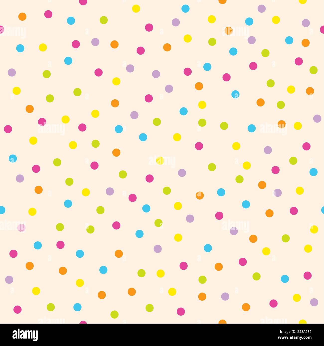 Party dots Celebration Confetti, Seamless pattern Stock Vector