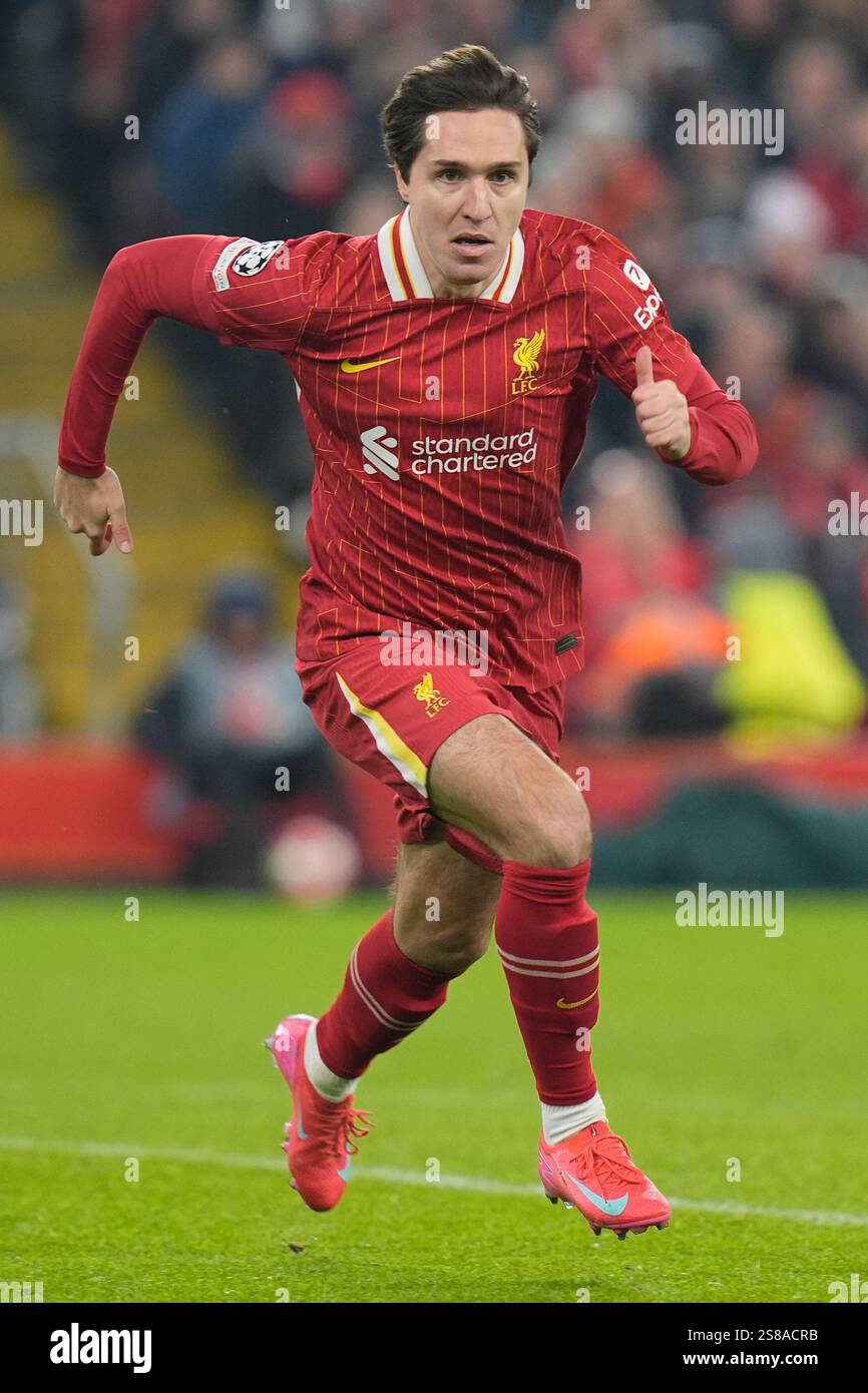 Anfield, Liverpool, Merseyside, UK. 21st Jan, 2025. Champions League ...