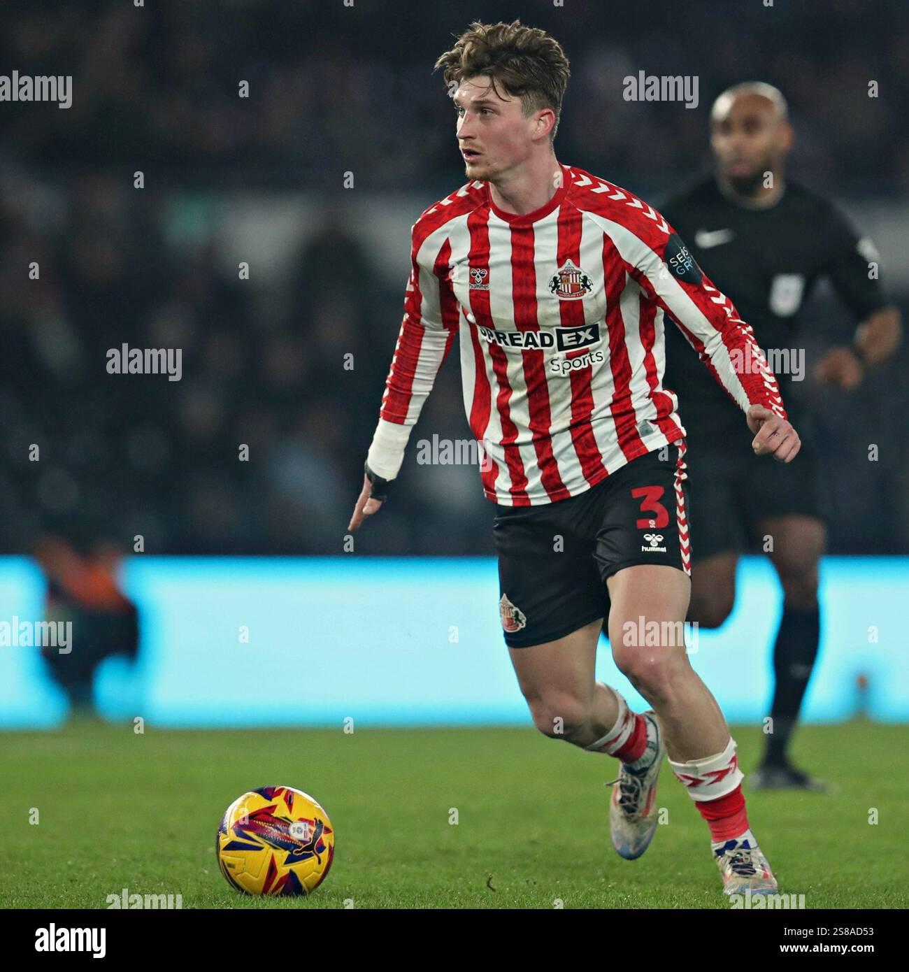 Dennis Cirkin of Sunderland during the Sky Bet Championship match Derby