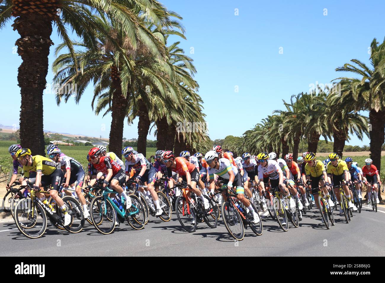 Barossa Valley Australia 22/01/2025. Stage 2 Tour Down Under cycling