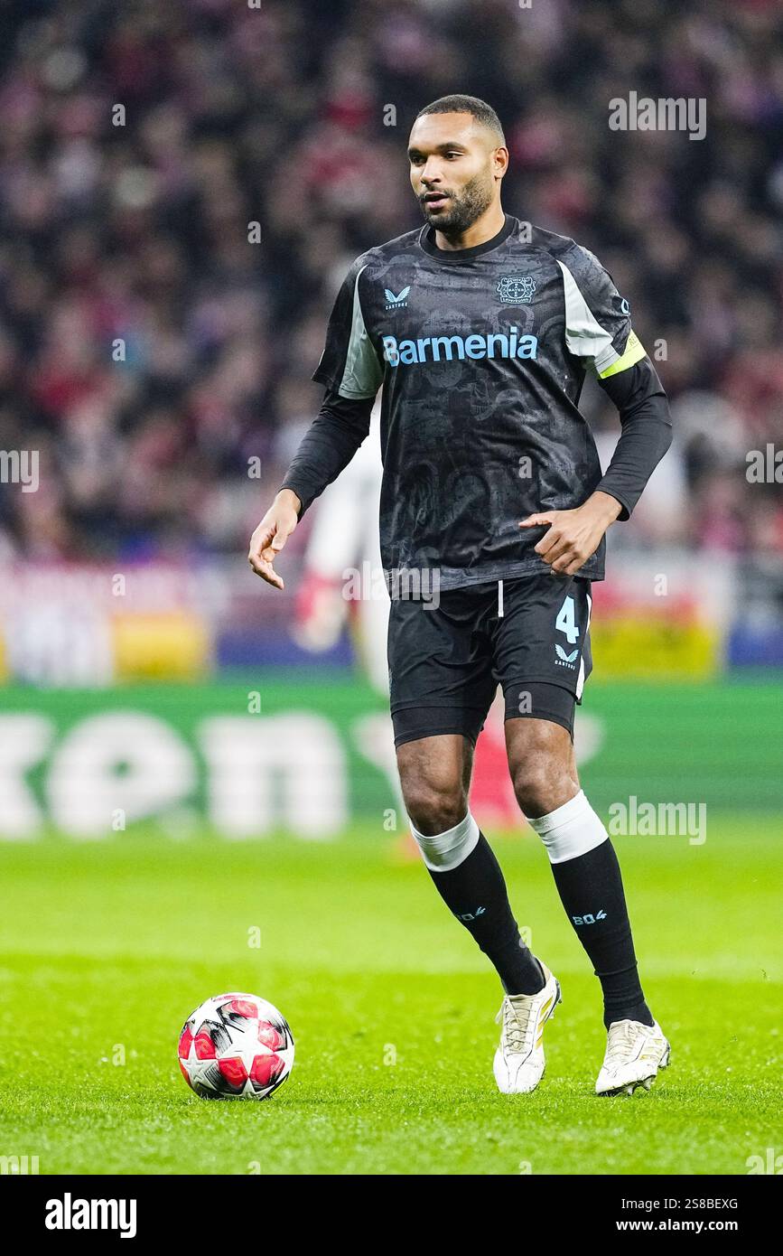 Madrid, Spain January 21, 2025, Jonathan Tah of Bayer Leverkusen during ...