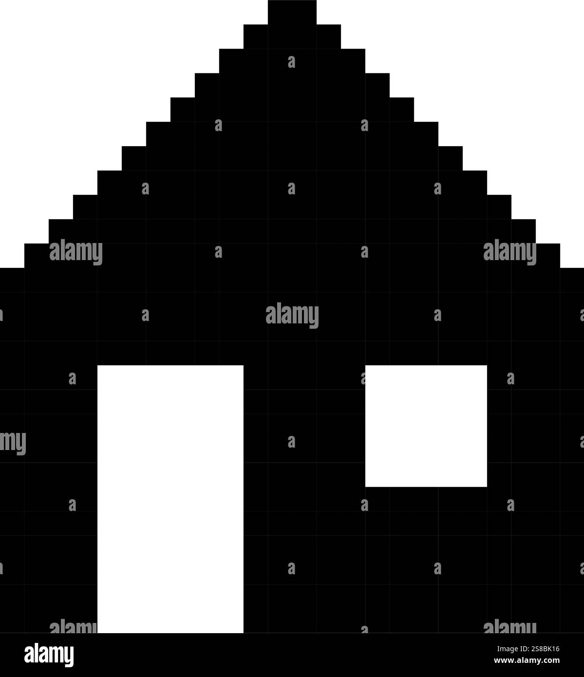 House icon pixel art simple design Stock Vector Image & Art - Alamy