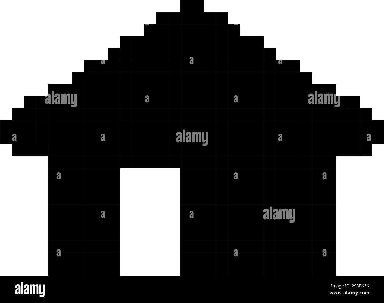 House icon pixel art simple design Stock Vector Image & Art - Alamy
