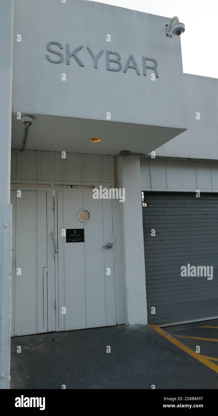 Los Angeles, California, USA 21st January 2025 Sky Bar on Sunset Blvd