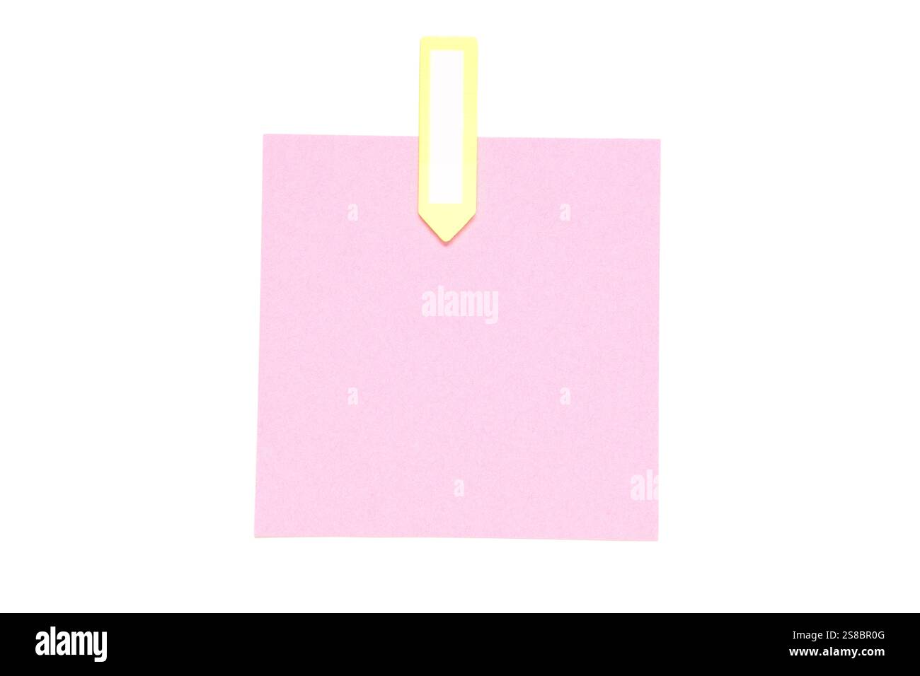 One Pink Sticky Note Pink sticky note isolated on white background, closeup Stock Photo - Alamy