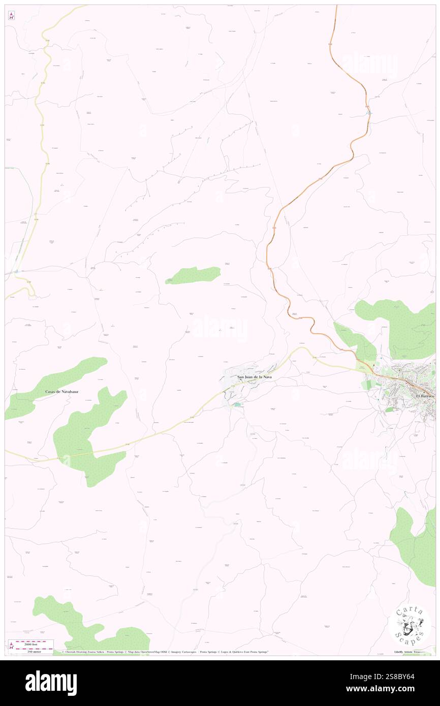 Cerro de la Chorrera, Provincia de Ávila, ES, Spain, Castille and León, N 40 29' 13'', S 4 41' 18'', map, Cartascapes Map published in 2024. Explore Cartascapes, a map revealing Earth's diverse landscapes, cultures, and ecosystems. Journey through time and space, discovering the interconnectedness of our planet's past, present, and future. Stock Photo