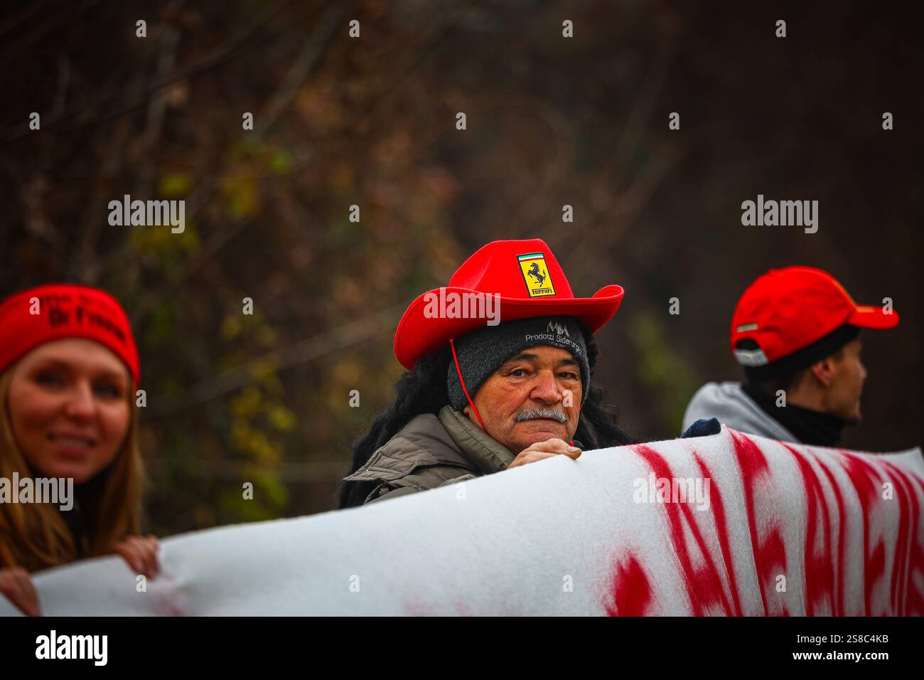 Ferrari Supporters Fiorano, Italy. 21st Jan, 2025. Ferrari supporters for the first time ...