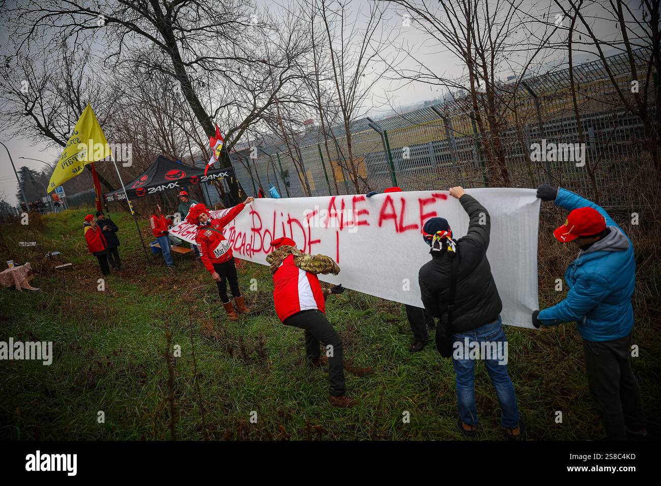 Ferrari Supporters Fiorano, Italy. 21st Jan, 2025. Ferrari supporters for the first time ...