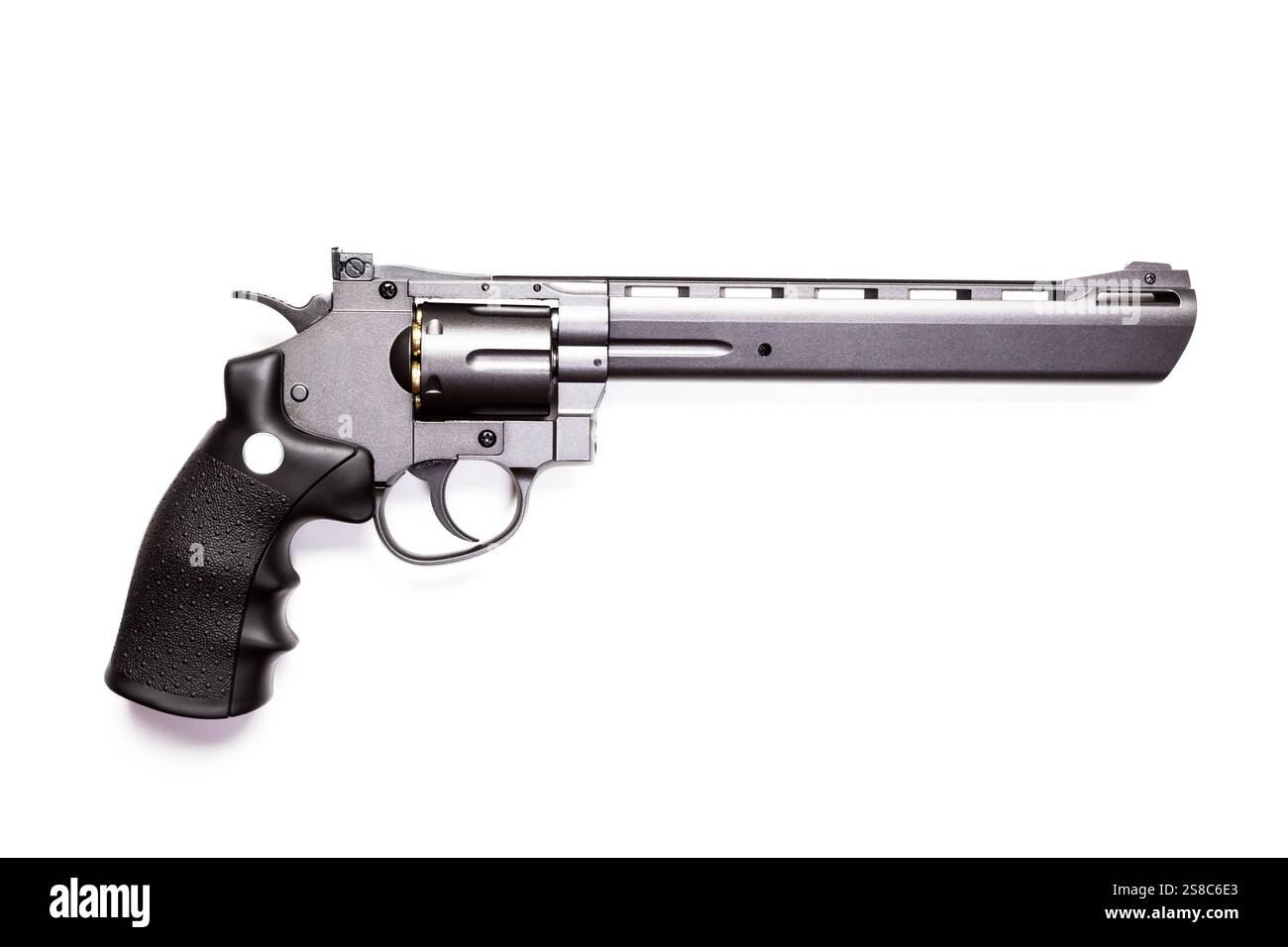 Gun isolated on a white background Stock Photo - Alamy