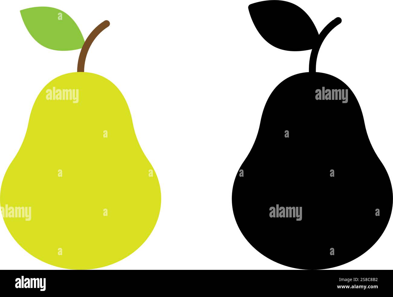 Peare fruit icon simple design Stock Vector Image & Art - Alamy
