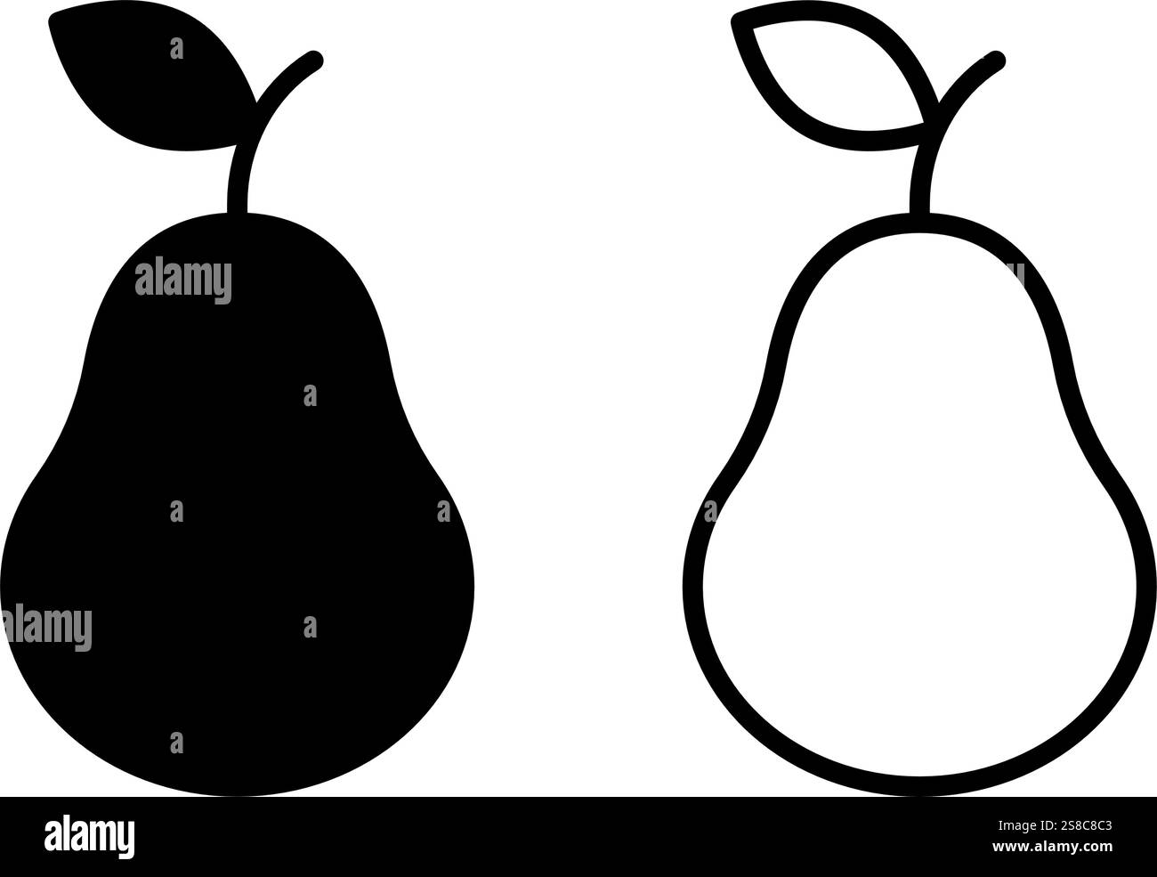 Peare fruit icon simple design Stock Vector Image & Art - Alamy