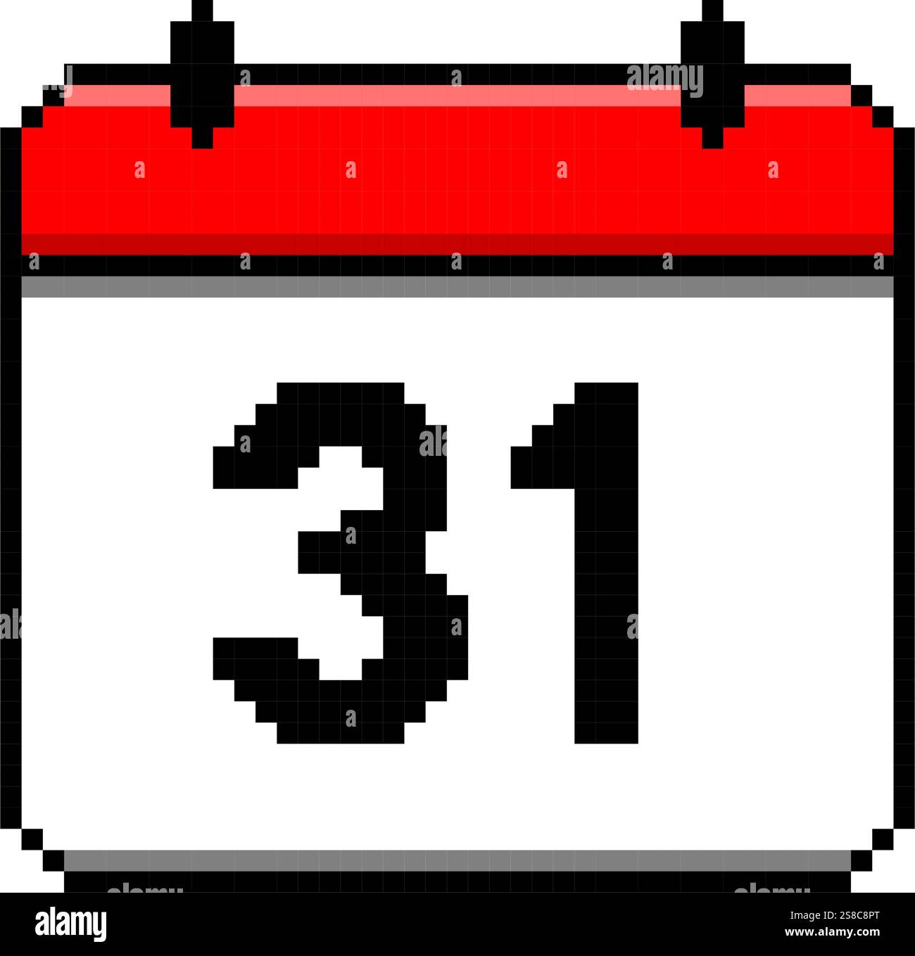 Calendar icon pixel style simple design Stock Vector Image & Art - Alamy