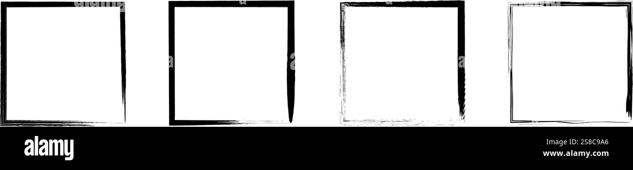 Grunge texture frame background set Stock Vector Image & Art - Alamy