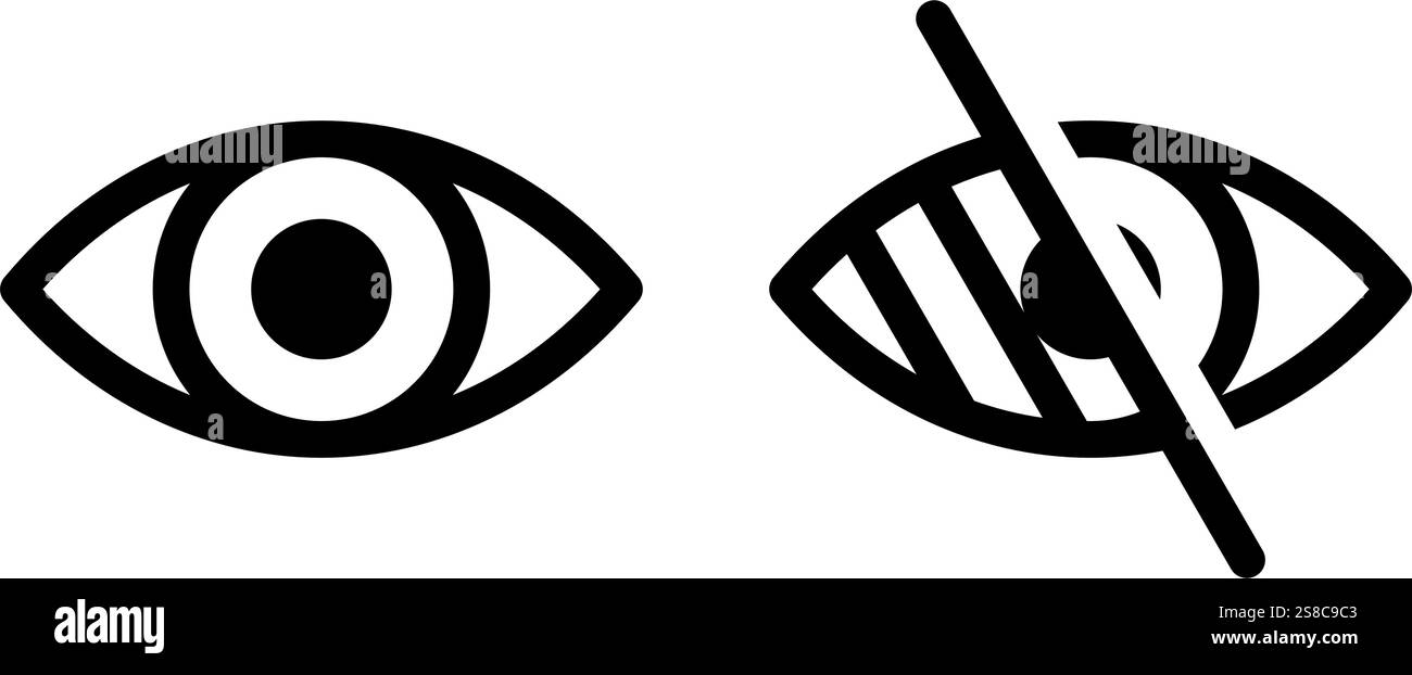 Eye problem. Blind icon set Stock Vector Image & Art - Alamy
