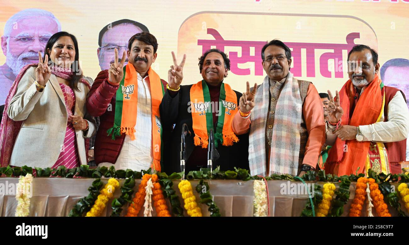 New Delhi, India Jan 21, 2025 AAP party Ex MLA from Ghonda (Assembly