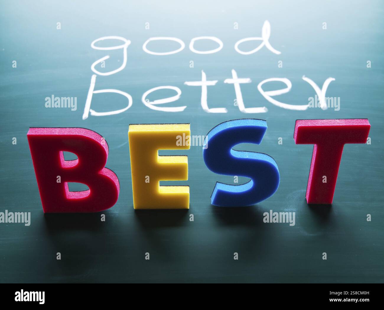 Good better best inscription hi-res stock photography and images - Alamy