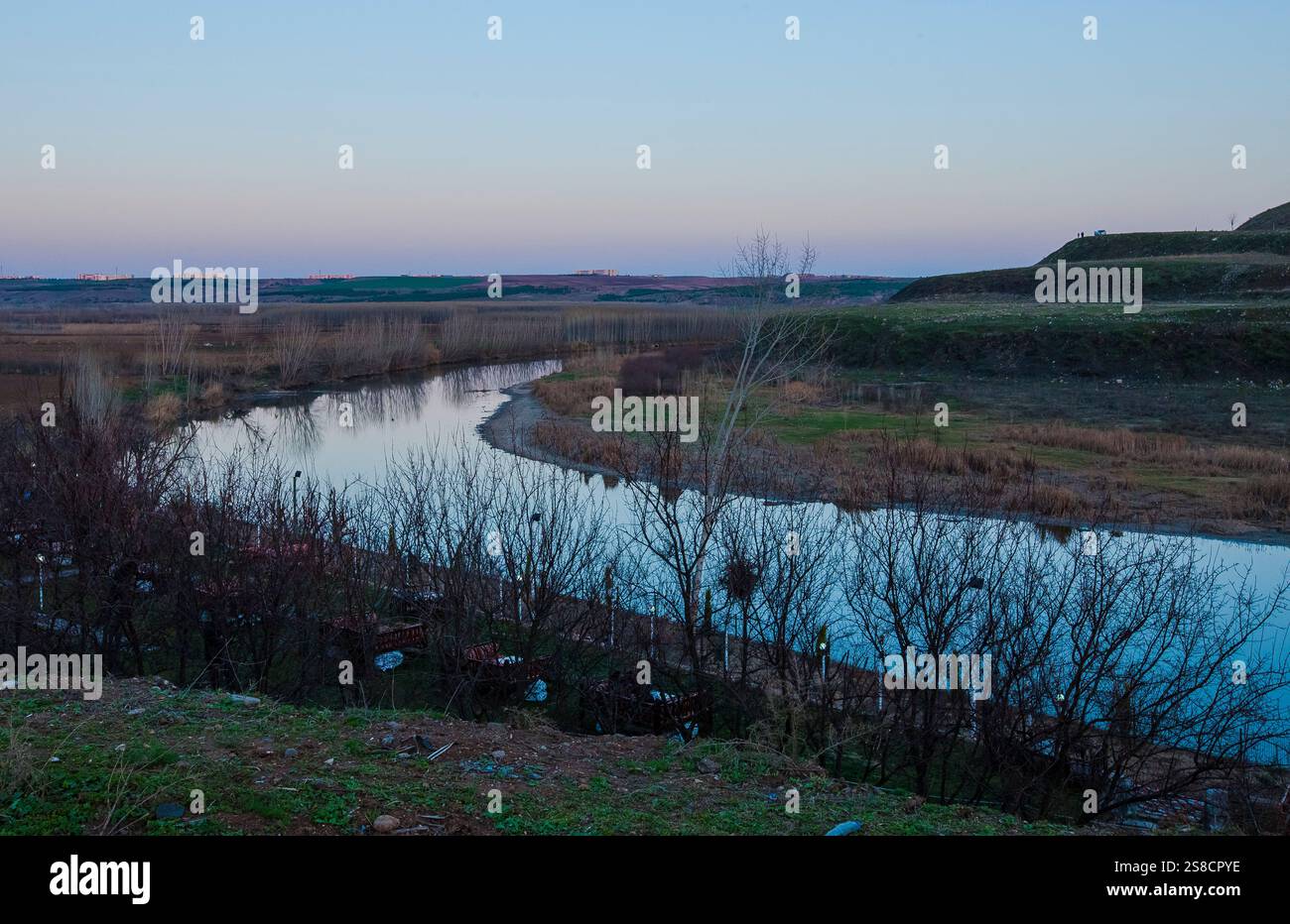 The Tigris River in Diyarbakır is of great importance in irrigating the ...