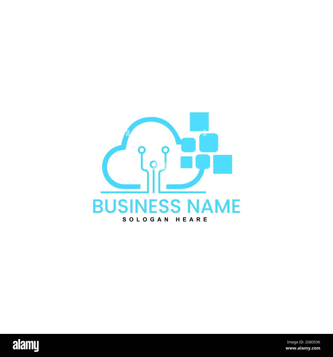 cloud logo template vector Stock Vector