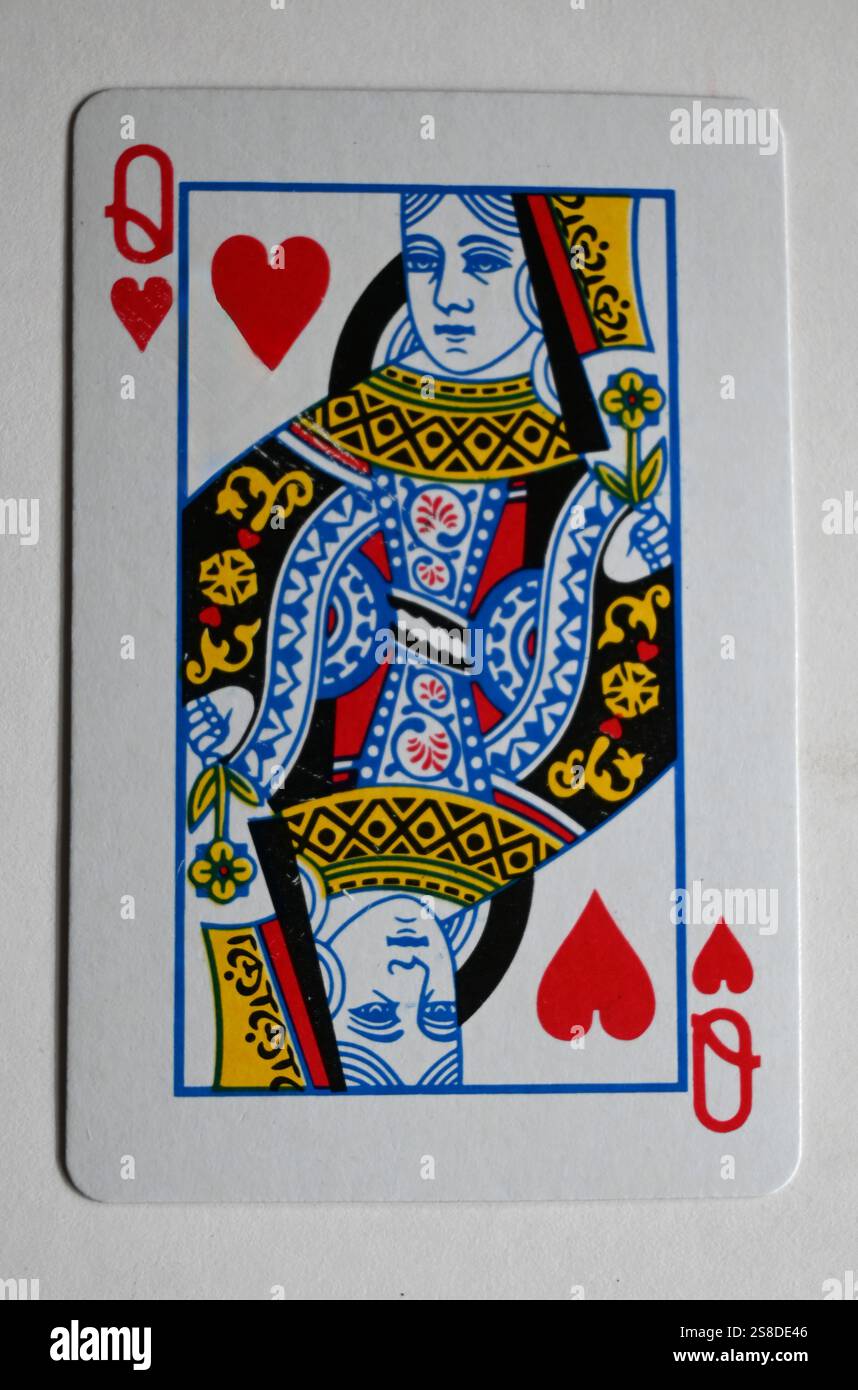 how to play queen of hearts https: ?u=https%3a%2f ... Queen of hearts playing card hi-res stock photography and images - Alamy