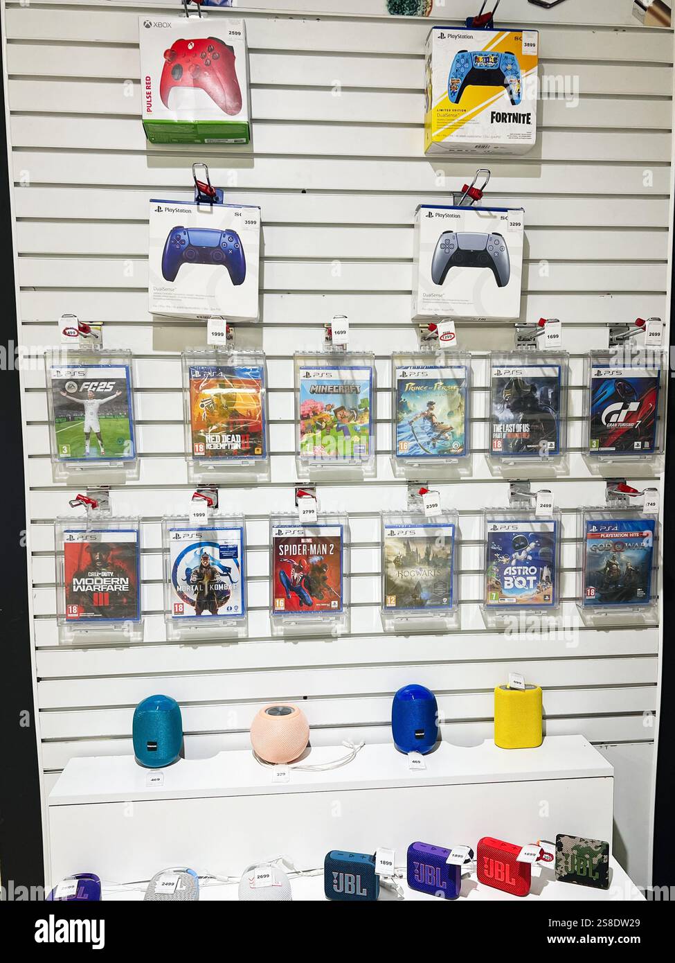 Kyiv, Ukraine - January 21, 2025: A retail store featuring gaming