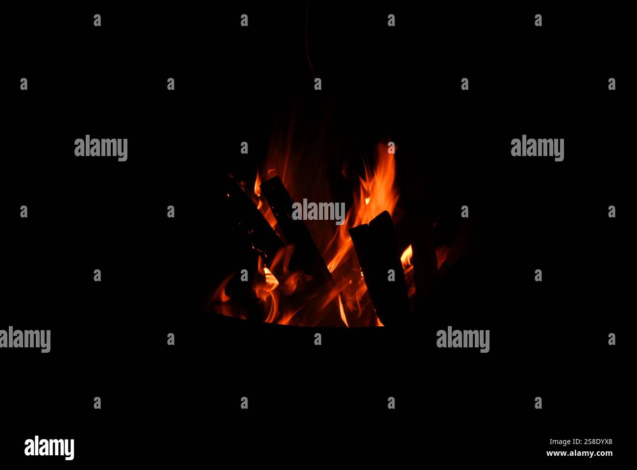 Bonfire Wallpaper Stock Photo