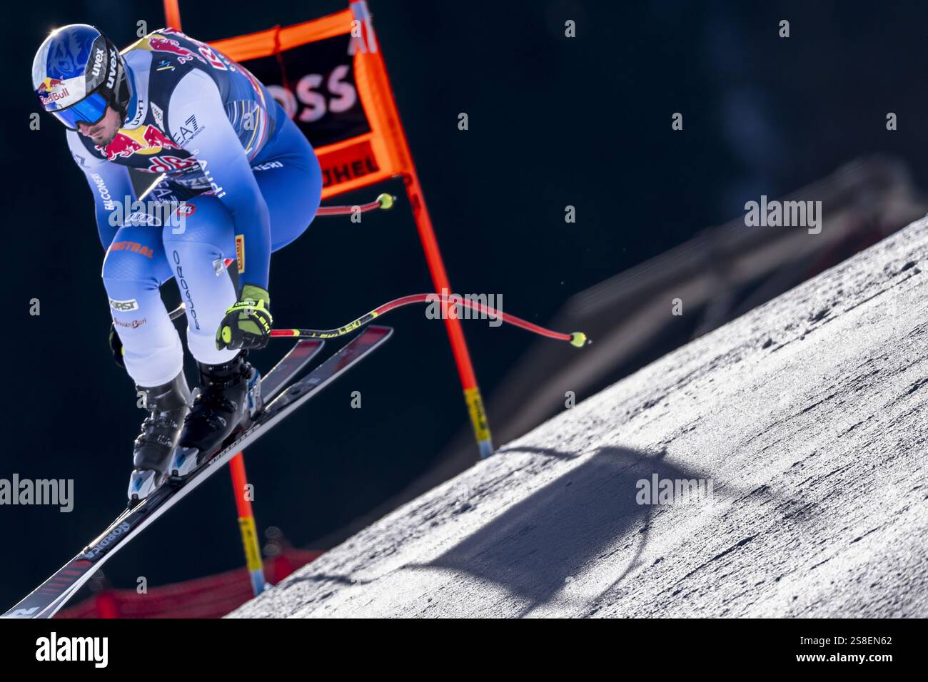 KITZBUEHEL, AUSTRIA JANUARY 22 Dominik Paris of Italy during Audi FIS Alpine Ski World Cup