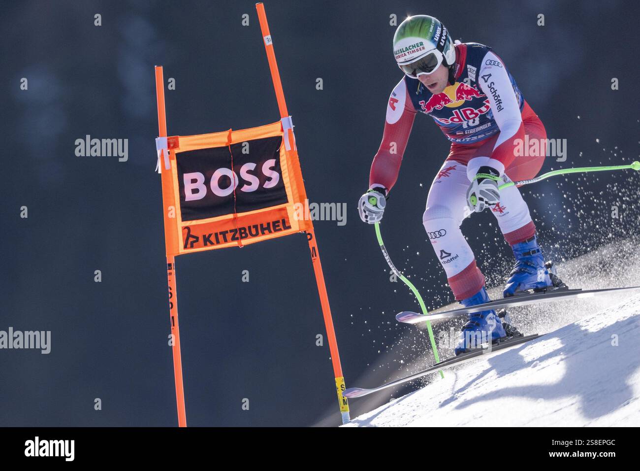KITZBUEHEL, AUSTRIA JANUARY 22 Otmar Striedinger of Austria during