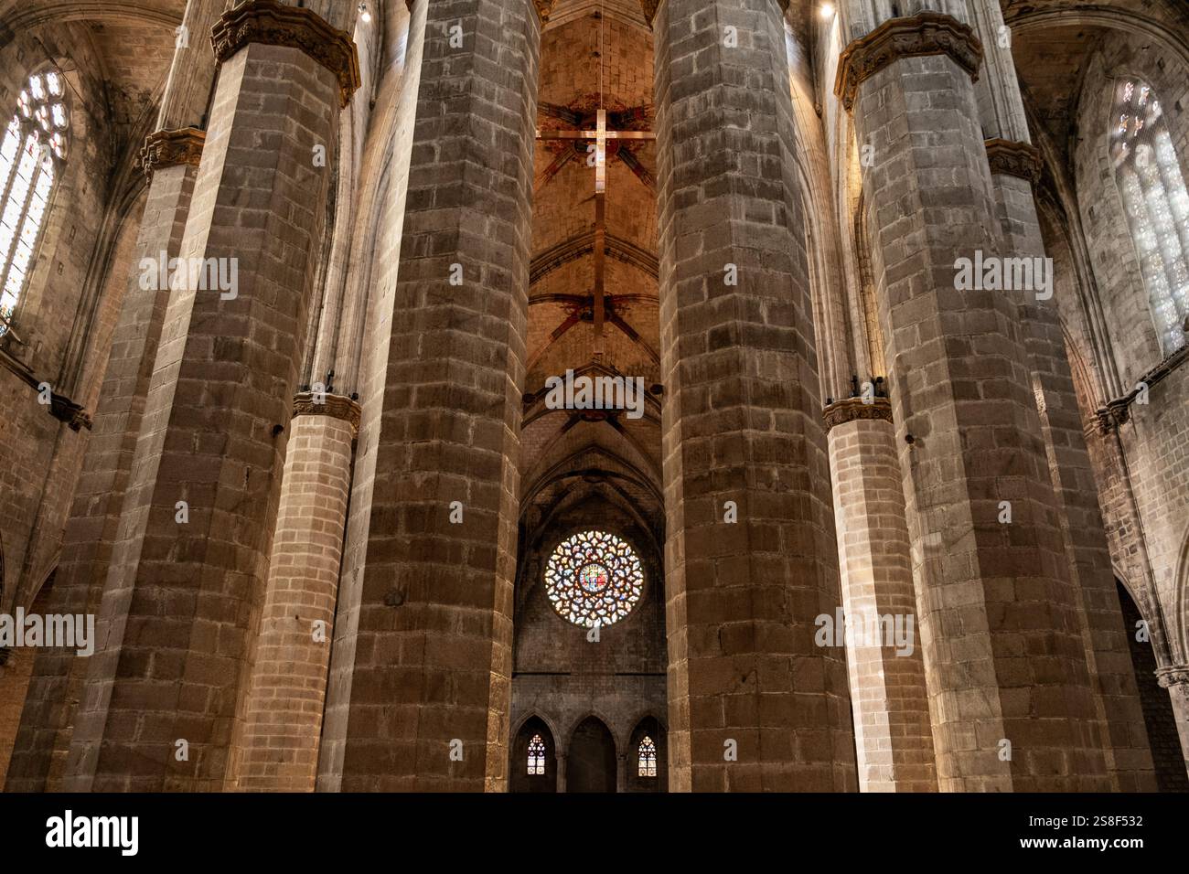 Barcelona, Spain. 10 19 2024: Basilica of Our Lady of the Sea in the ...