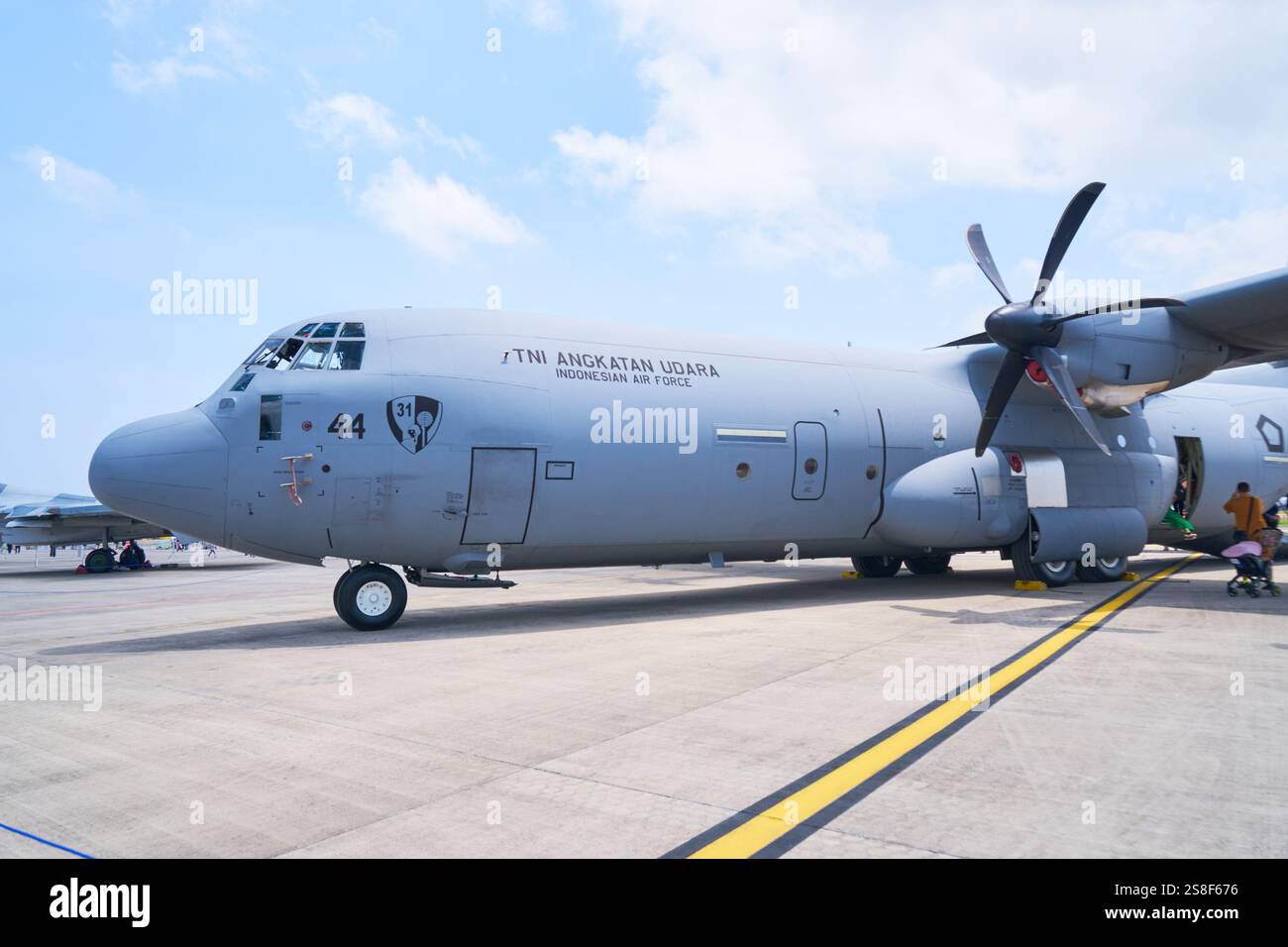 Indonesian Air Force C-130J (TNI AU) Stock Photo
