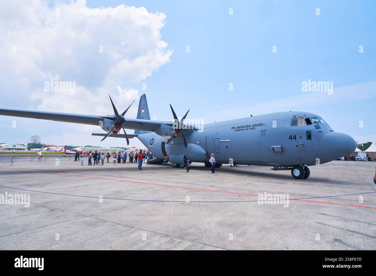 Indonesian Air Force C-130J (TNI AU) Stock Photo