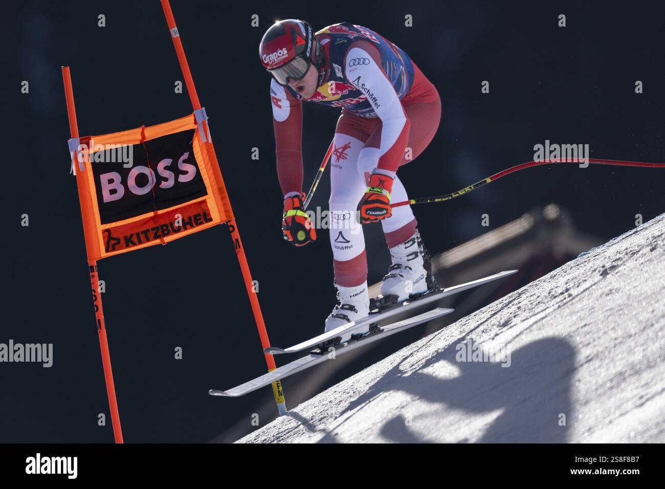 KITZBUEHEL, AUSTRIA JANUARY 22 Stefan Babinsky of Austria during