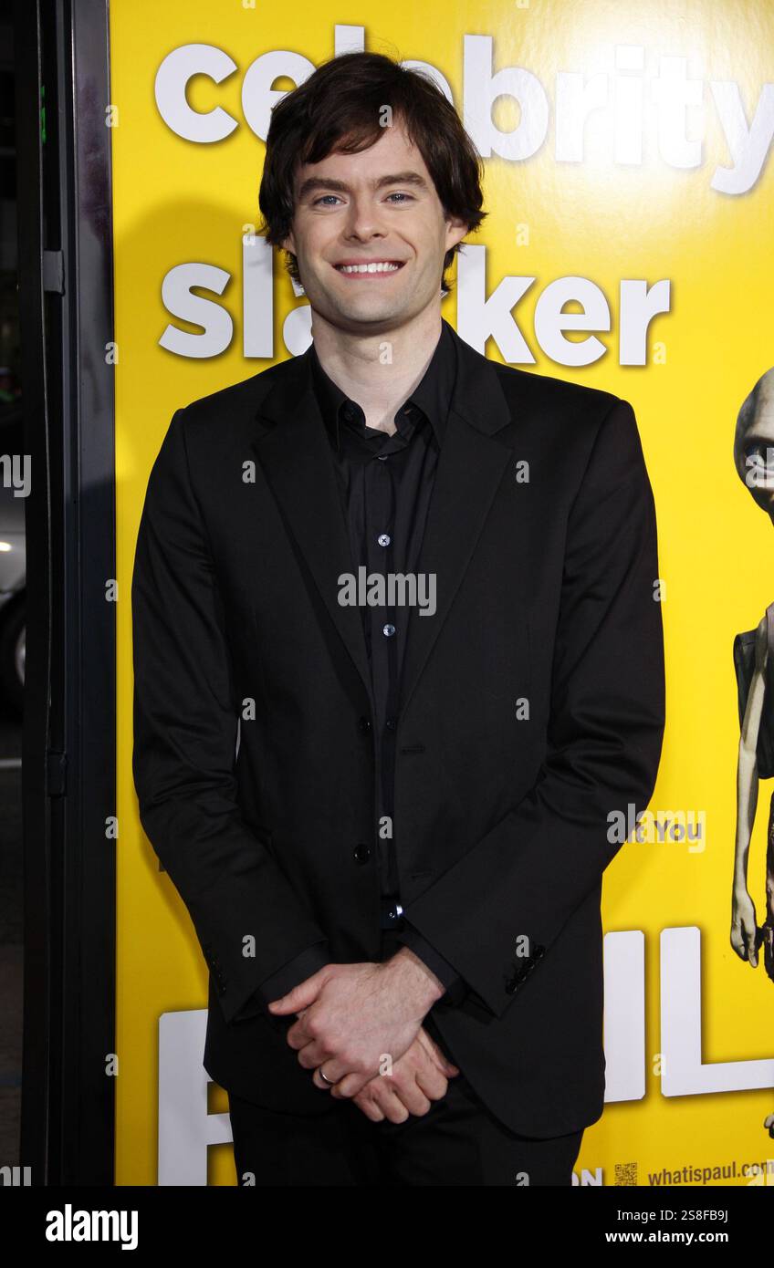 Bill Hader at the Los Angeles Premiere of 'Paul' held at the Grauman's ...