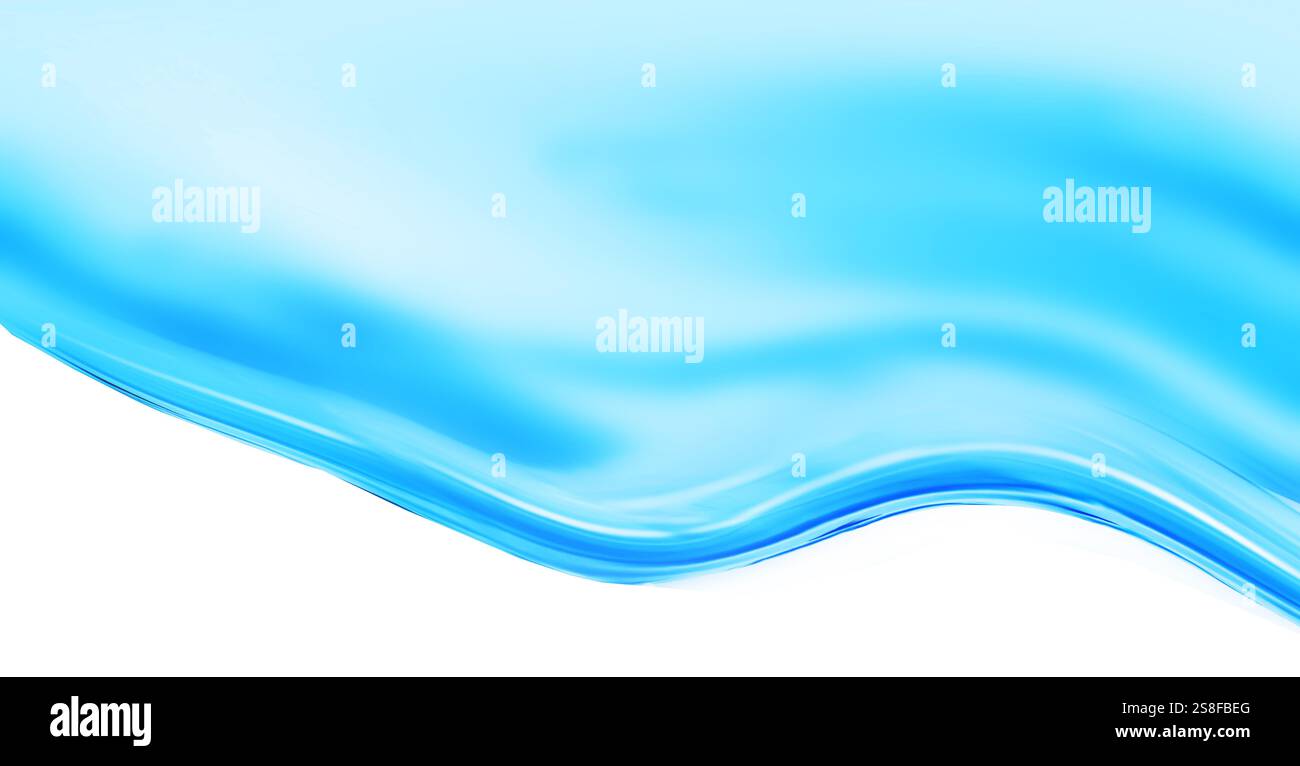 Abstract blue background with some smooth lines Stock Photo